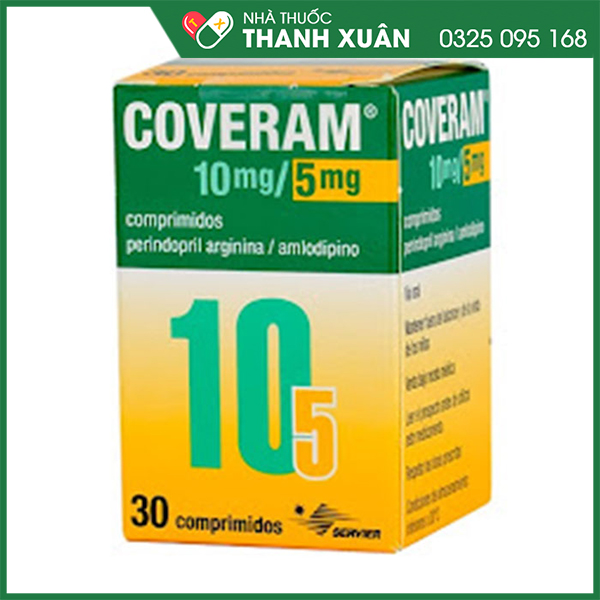 Thuốc Coveram 10mg/5mg dùng trị tăng huyết áp